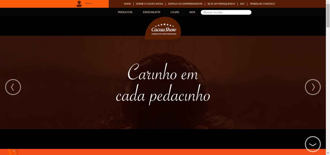 Imagem promocional Cacau Show Imagem promocional Cacau Show