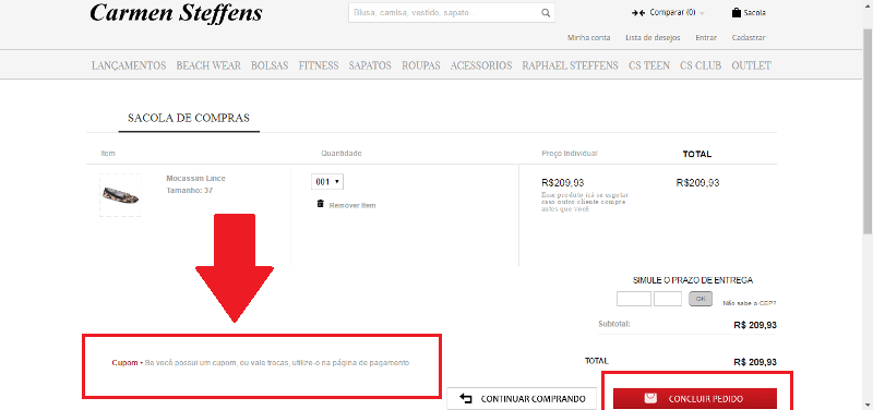 Cupom de desconto Carmen Steffens Cupom de desconto Carmen Steffens