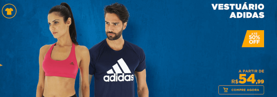 Linha Adidas em promoção