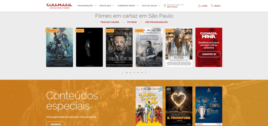Cinemark Programação Cinemark Programação