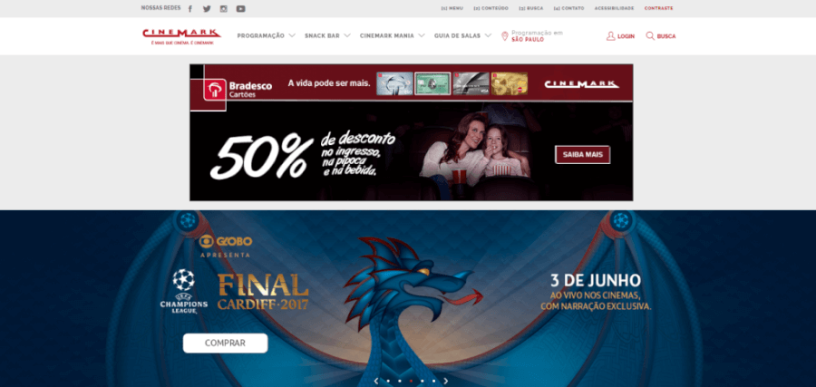 Pagina Inicial Cinemark Pagina Inicial Cinemark