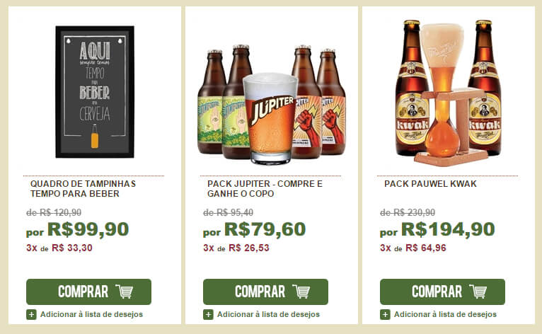 Produtos Clube do Malte