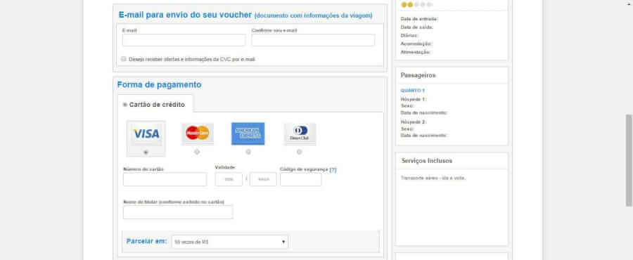Imagem pagamento CVC Imagem pagamento CVC