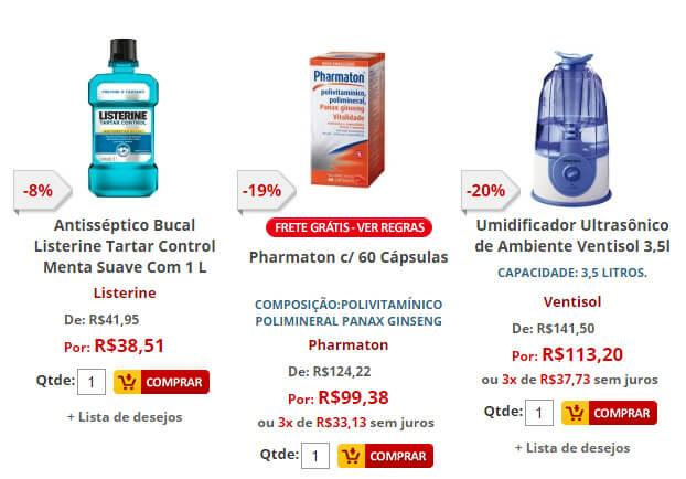 Drogaria Minas Brasil Produtos