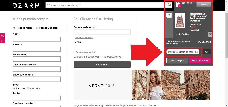 Cupom de desconto Dzarm Cupom Dzarm