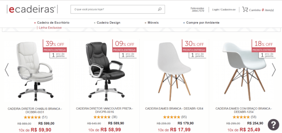 eCadeiras Produtos eCadeiras Produtos