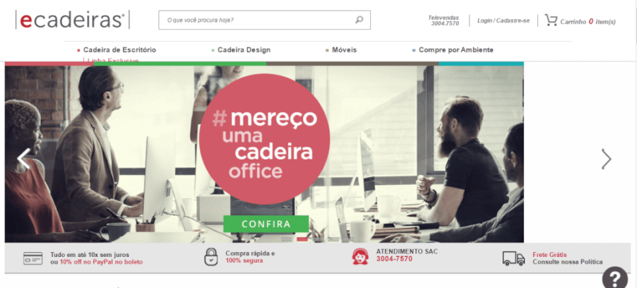 Pagina Inicial eCadeiras Pagina Inicial eCadeiras