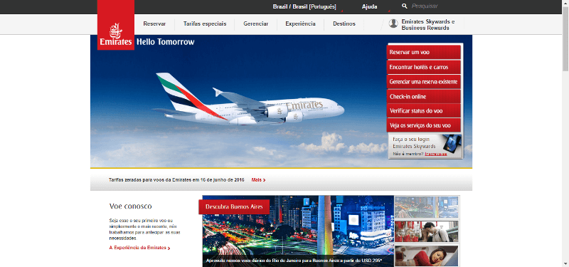 Pagina Emirates Pagina Inicial Emirates