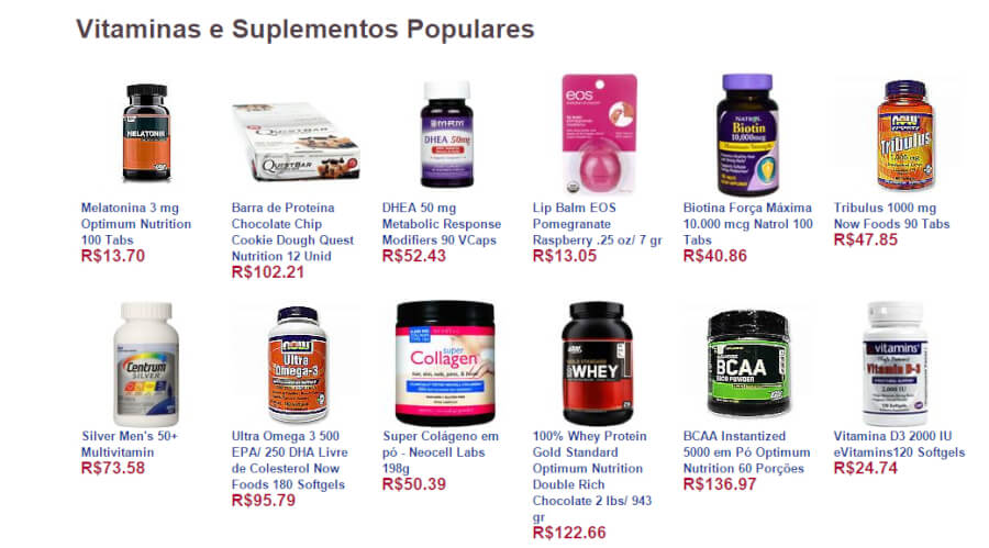 Evitamins Produtos