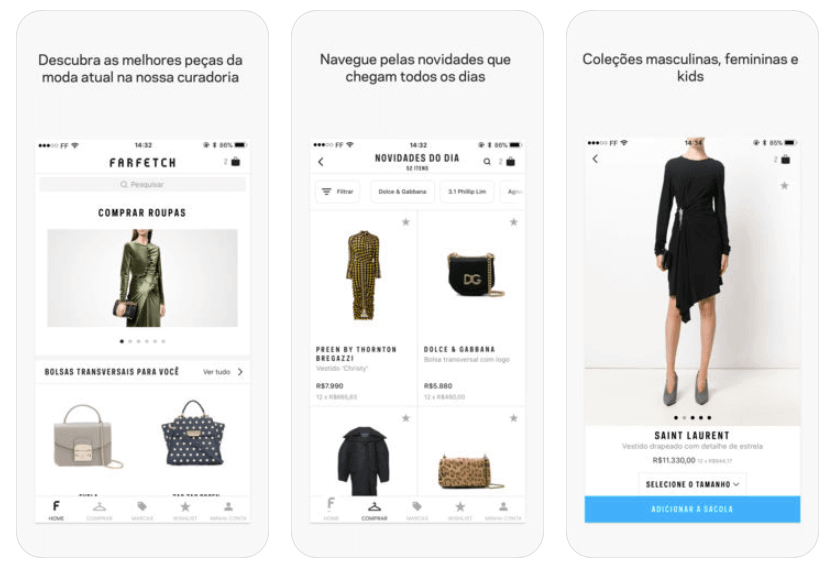 Aplicativo Farfetch
