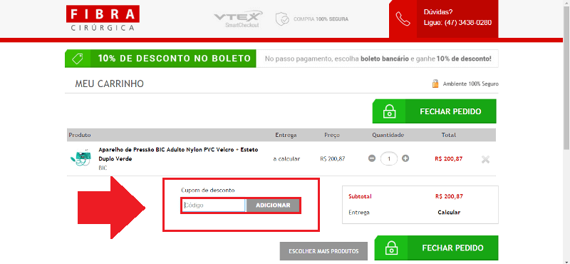 Cupom de desconto Fibra Cirurgica Cupom de desconto Fibra Cirurgica