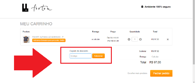 Cupom de desconto Foxton Cupom de desconto Foxton