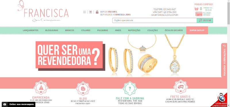 Pagina Inicial Francisca Joias Pagina Inicial Francisca Joias