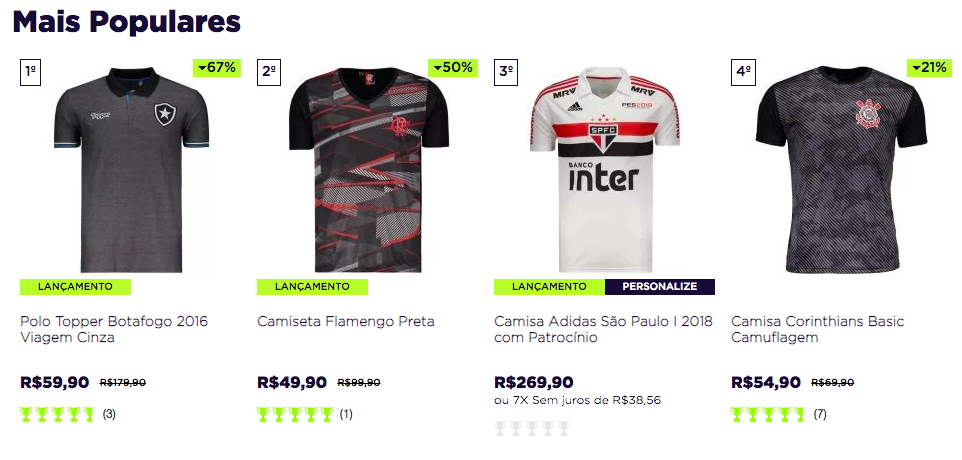 Ofertas em Promoção Futfanatics