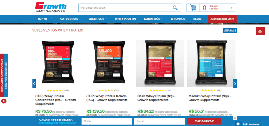 Growth Supplements Produtos Growth Supplements Produtos