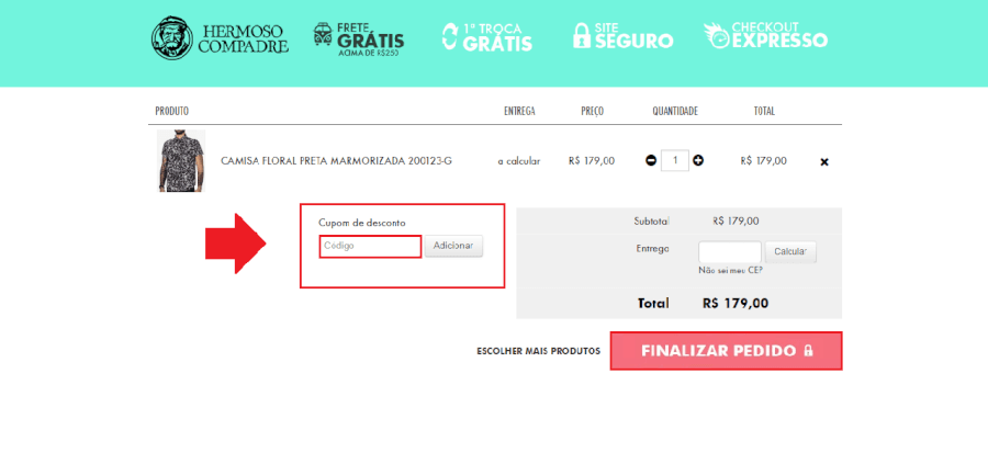 Onde aplicar cupom de desconto Hermoso Compadre Onde aplicar cupom de desconto Hermoso Compadre