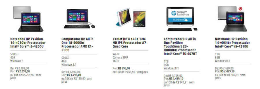 Produtos HP Produtos HP