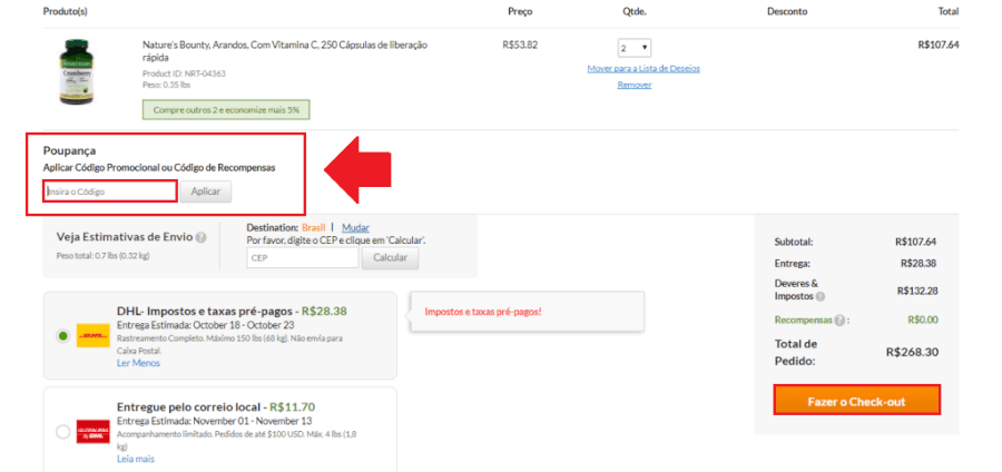 Como aplicar cupom de desconto iHerb Como aplicar cupom de desconto iHerb
