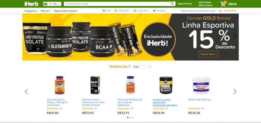 Pagina Inicial iHerb Pagina Inicial iHerb