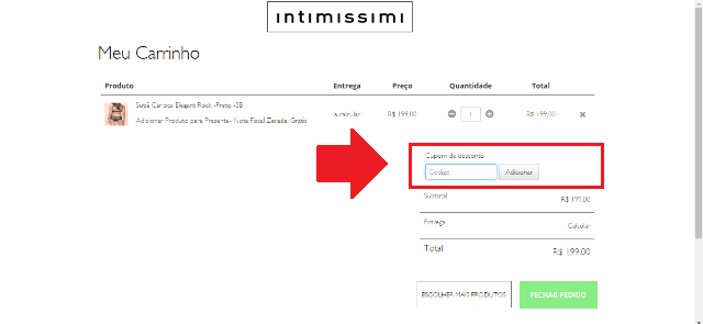 Cupom de desconto Intimissimi Cupom de desconto Intimissimi