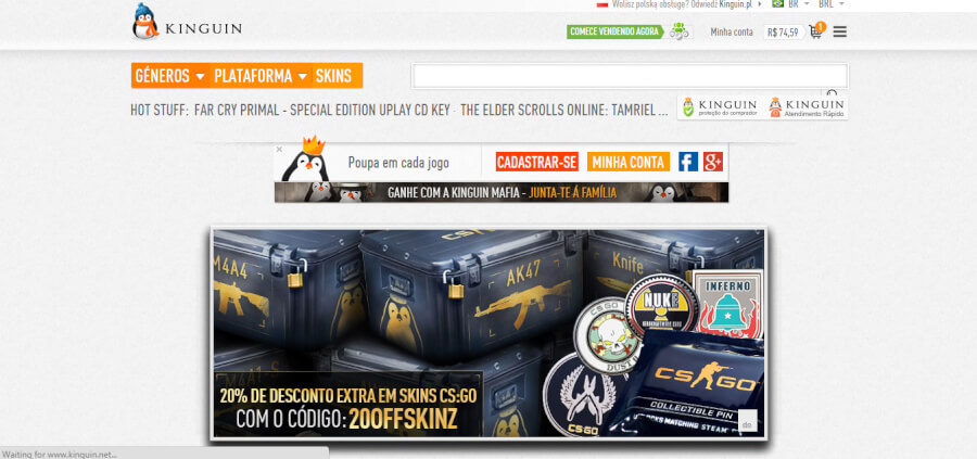 Kinguin Página Principal