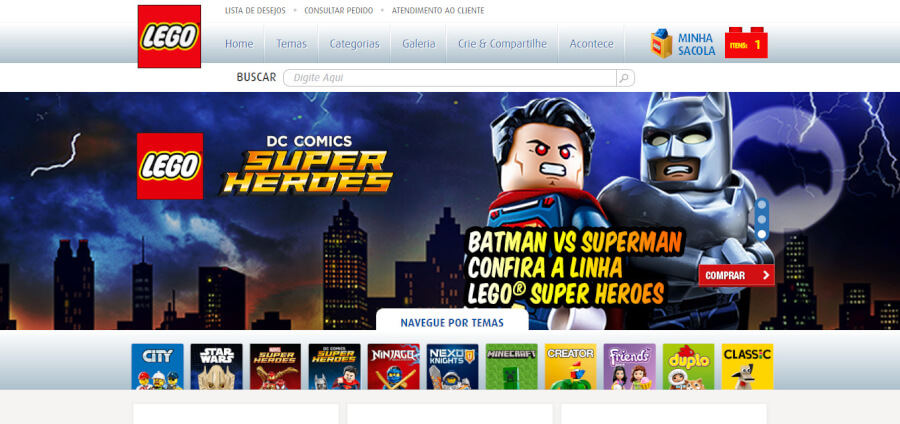 Lego Página Inicial