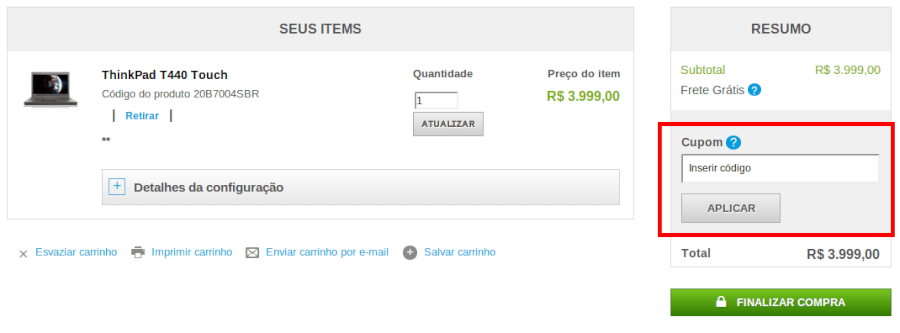 Cupom de desconto Lenovo Cupom de desconto Lenovo