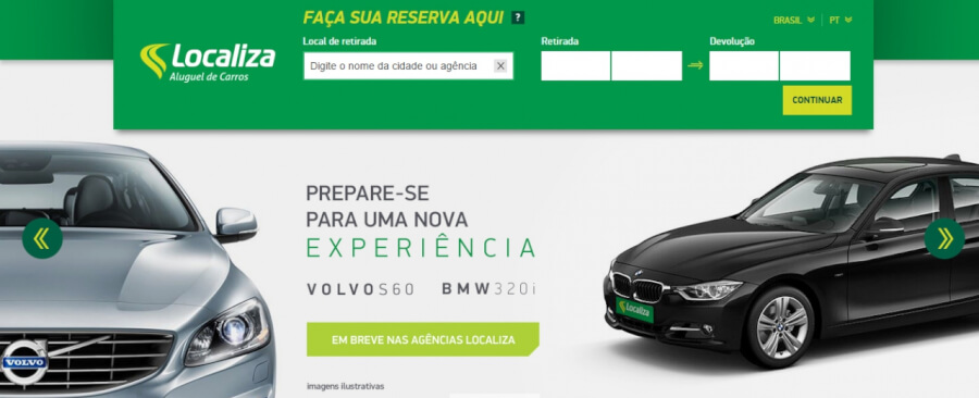 Localiza Página principal