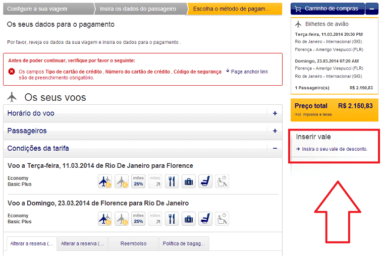 códigos de desconto Lufthansa