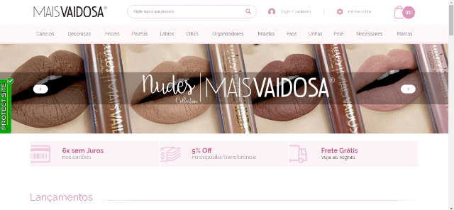 Pagina Inicial Mais Vaidosa Pagina Inicial Mais Vaidosa