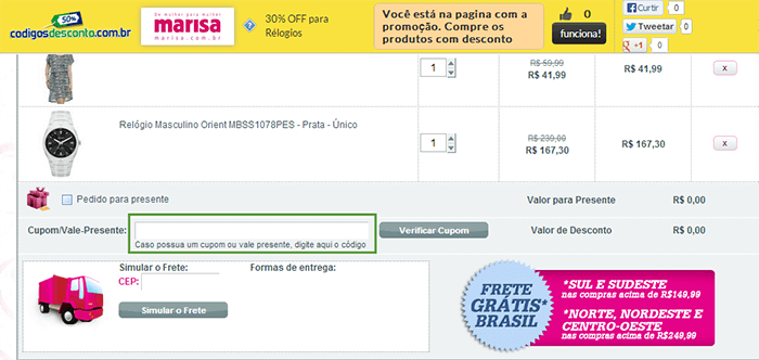 Como usar o cupom de desconto Marisa Como usar o cupom de desconto Marisa