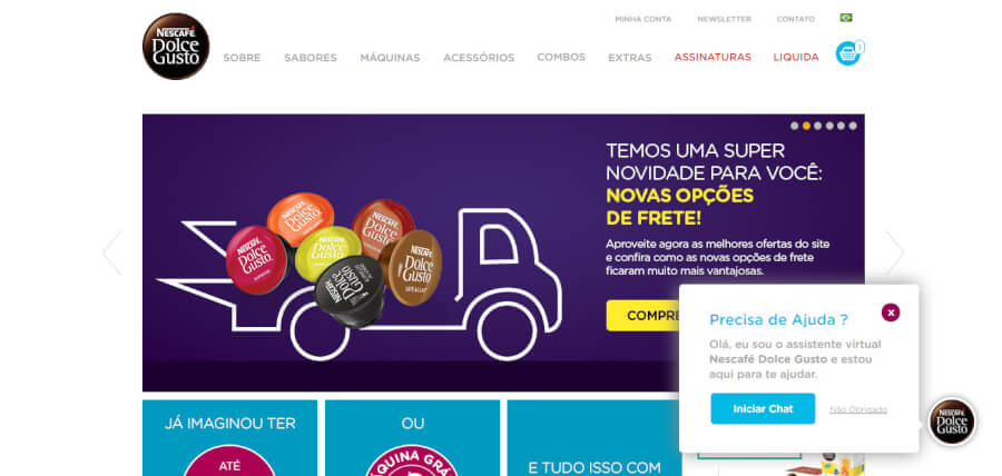 Nescafé Dolce Gusto Página Principal