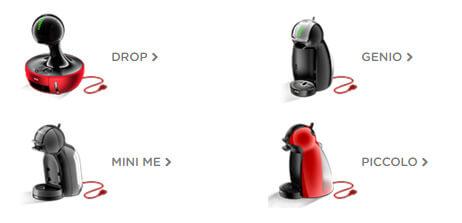 Nescafé Dolce Gusto Página Principal