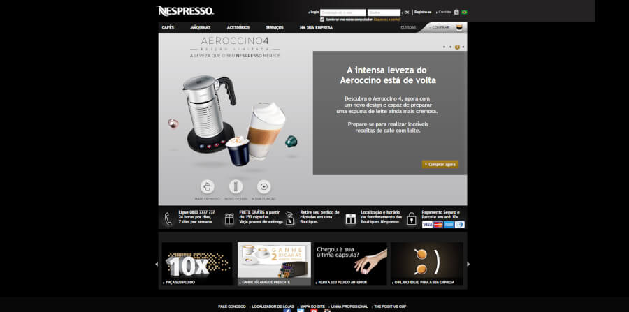 Nespresso Página Principal