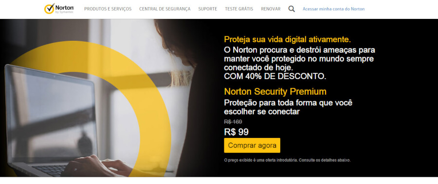Norton Antivirus Página Principal