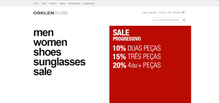 Osklen Página Principal