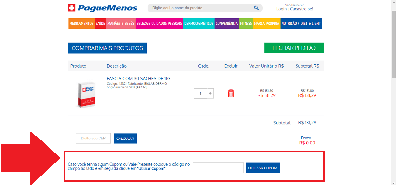 Cupom Pague Menos Cupom de desconto Pague Menos