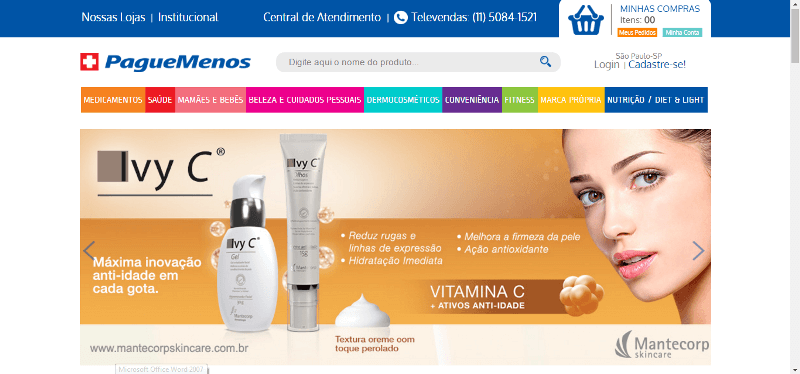 Pagina Pague Menos Pagina Inicial Pague Menos