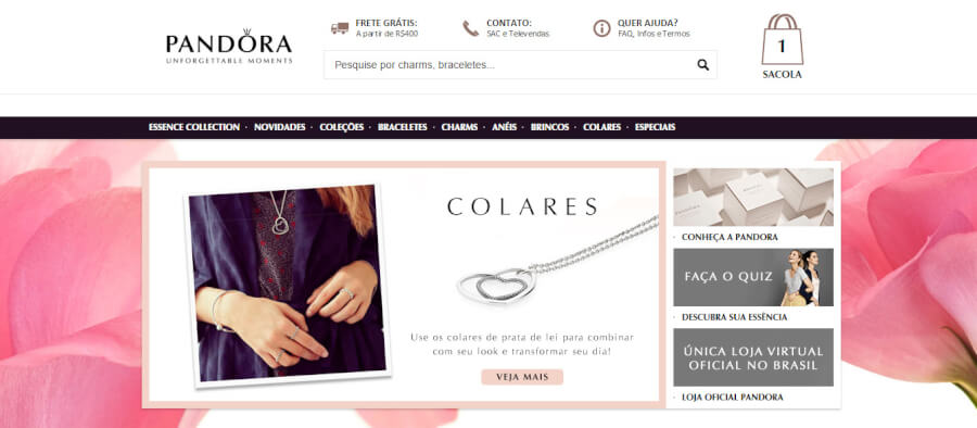 Pandora Página Principal