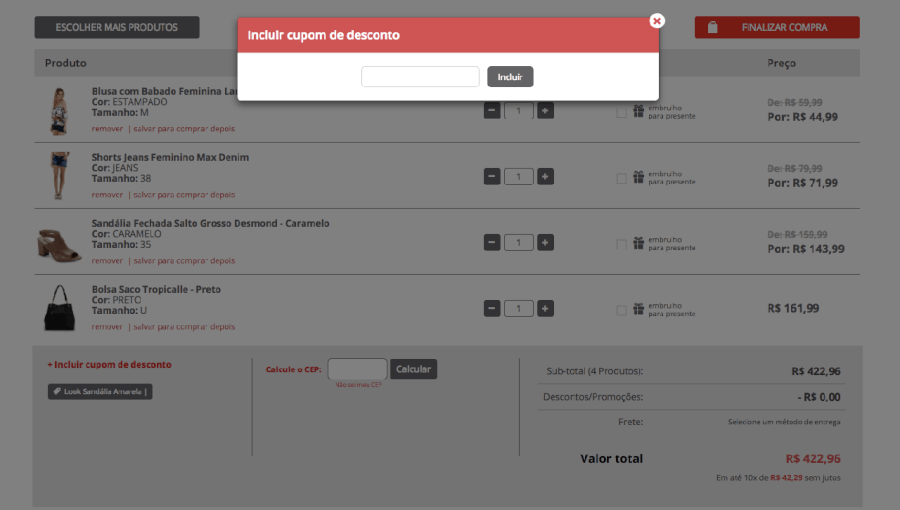 Como aplicar cupom Como aplicar Cupom