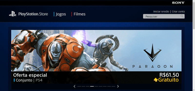 Pagina Inicial Playstation Store Pagina Inicial Playstation Store