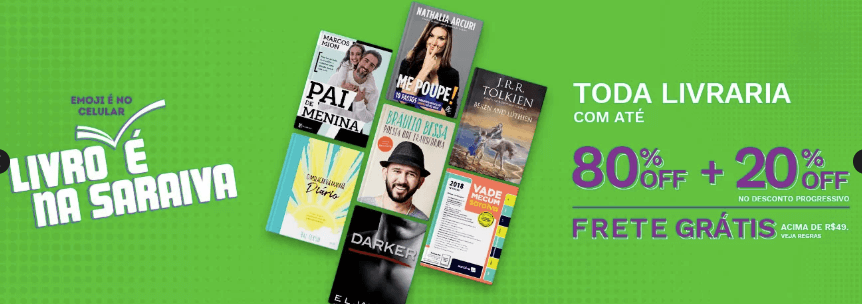 Promoção Saraiva até 80% OFF