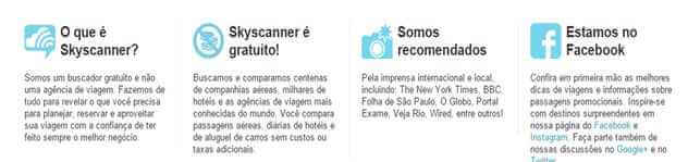 Vantagens Skyscanner Vantagens Skyscanner