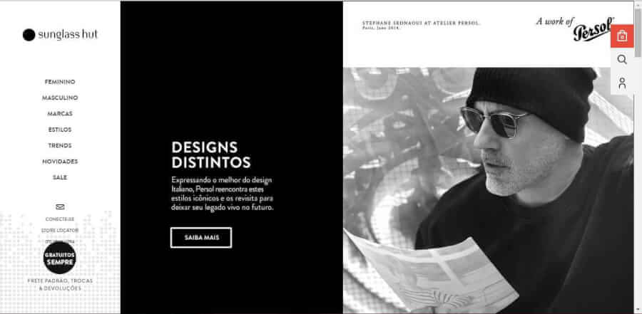 Imagem promocional Sunglass Hut Imagem promocional Sunglass Hut