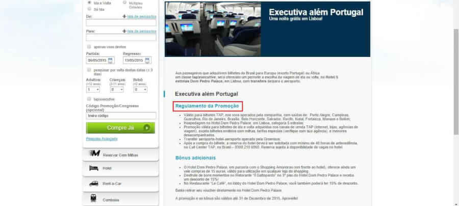 Informações dos Demonstrativos de Cupom TAP Informações dos Demonstrativos de Cupom TAP