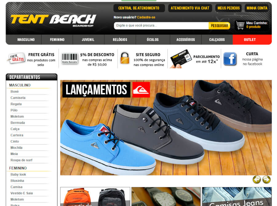 Tent Beach página principal