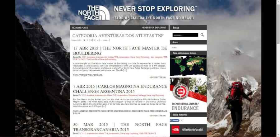 imagemdo promocional Blog The North Face imagemdo promocional Blog The North Face