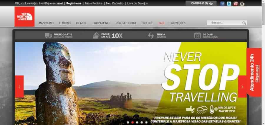 Imagem promocional The North Face Imagem promocional The North Face