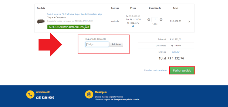 Cupom de desconto Toque a Campainha Cupom de desconto Toque a Campainha