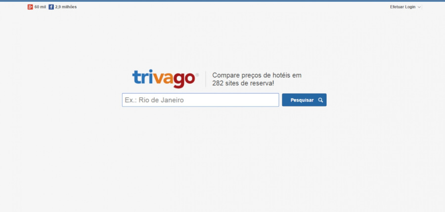 Página Principal Trivago